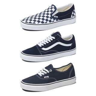 ภาพหน้าปกสินค้าVans รองเท้าผ้าใบ Classic Slip-On Checkerboard / Old Skool / Authentic | Parisian Night/True White (3รุ่น) ที่เกี่ยวข้อง