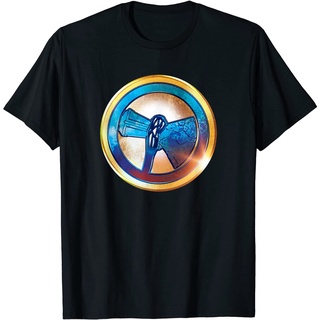 เสื้อยืดโอเวอร์ไซส์เสื้อยืด พิมพ์ลาย Marvel Thor Love and Thunder Stormbreaker Icon สําหรับผู้ชายS-3XL