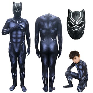 [EnjoyBeauty] 💥 ชุดจั๊มสูทคอสเพลย์ซูเปอร์ฮีโร่ Black Panther สําหรับเด็ก และผู้ใหญ่