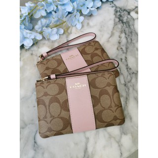 กระเป๋า Coach แท้แน่นอน 100% จากอเมริกา 6นิ้ว 1ซิป คล้องมือใน