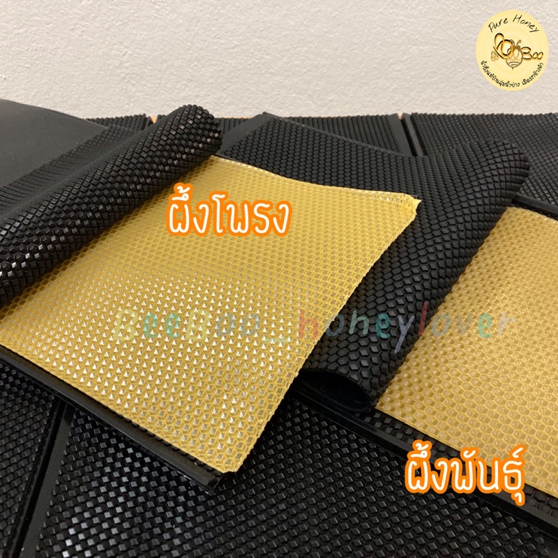 ส่งด่วน-ซิลิโคน-แผ่นรังเทียม-ไขผึ้งแบบแผ่น-รังผึ้งเทียม-มีปลายทาง-ผึ้งโพรงไทย-ผึ้งพันธุ์-แผ่นผึ้งเทียม-ติดคอนผึ้ง