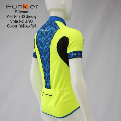 เสื้อจักรยานแขนสั้นผู้ชาย-funkier-j-793-เหลือง