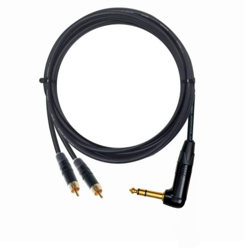 สายสัญญาณเสียง Audio Y-Cable TRS to RCA ใช้สาย MOGAMI ใช้หัวปลั๊ก ...