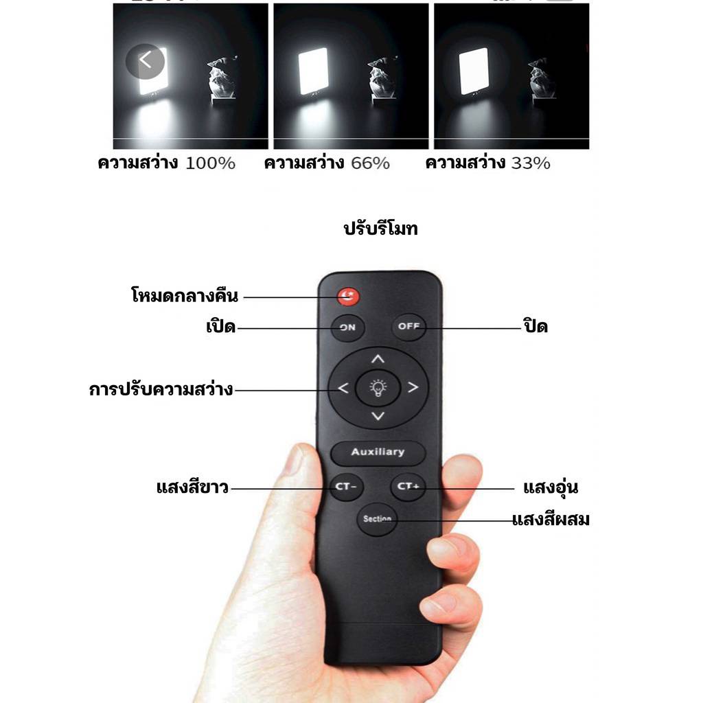 ไฟถ่ายภาพในสตูดิโอและถ่ายสินค้า-มี2-รุ่น-a11101-a118ไฟ-led-สำหรับงานถ่ายภาพและวีดีโอรองรับการใช้งานที่หลากหลาย