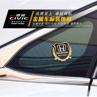 สติกเกอร์ติดบนโลหะ 3 มิติ สำหรับติดด้านข้าง รถยนต์ Honda Civic Accord SDL Fit CRV