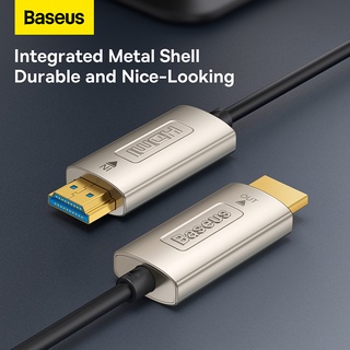 Baseus สายเคเบิล HDMI 4K 10 ม. 15 ม. สําหรับตัวแปลงทีวี สําหรับ MacBook Pro Air iPadPro Samsung Galaxy Pixelbook XPS HDMI