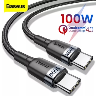 BASEUS สายชาร์จ 100W type c 100 วัตต์ Type C เพื่อ Type C เคเบิ้ลสำหรับหัวเว่ย Mate 30 QC 3.0