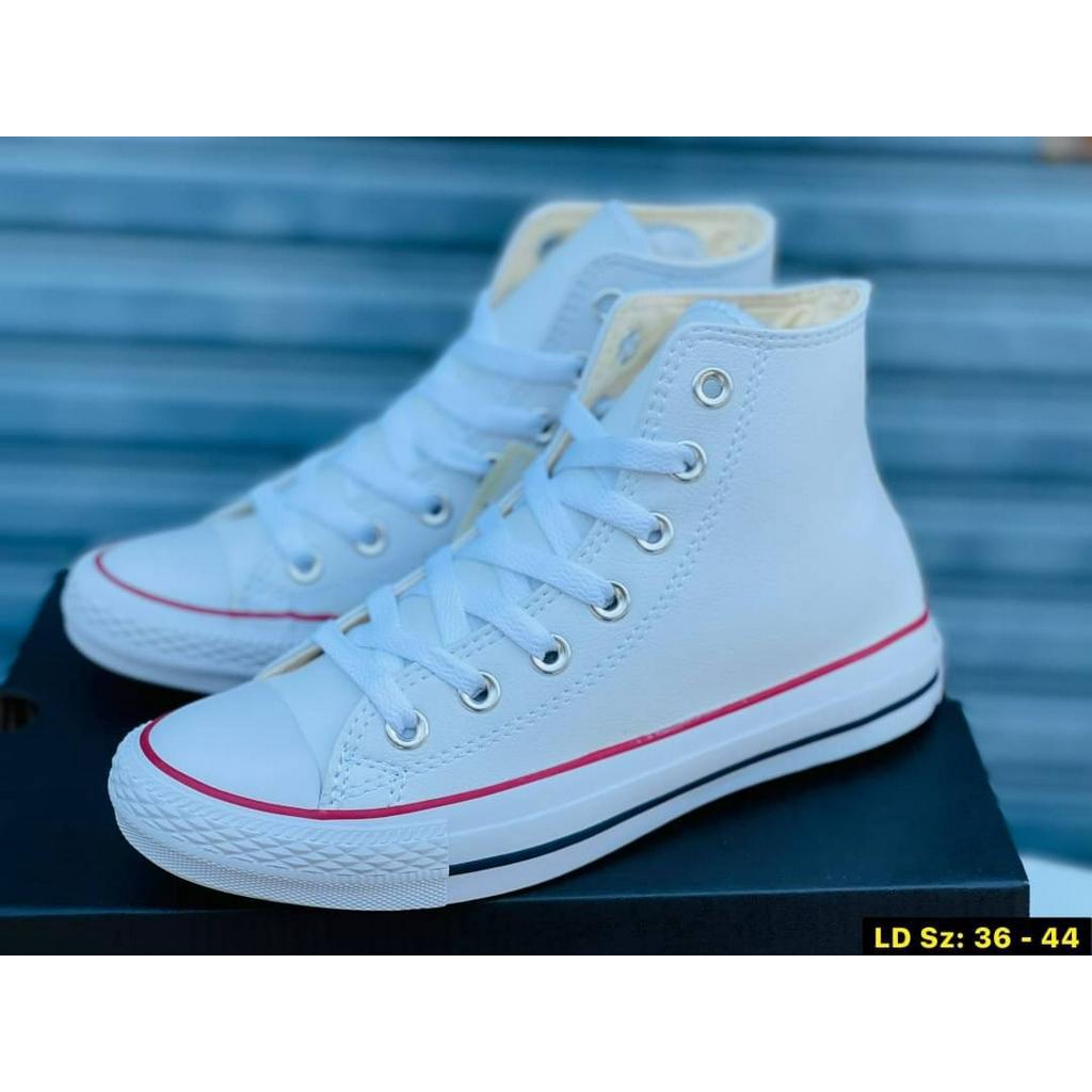 converse-หนัง-รองเท้าผ้าใบผูกเชือกแบบหุ้มข้อพร้อมกล่อง