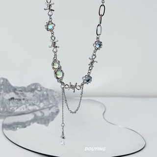🔥Sale🔥สร้อยคอโซ่หนามคริสตัล KAXX Crystal Chain Necklace พร้อมส่ง