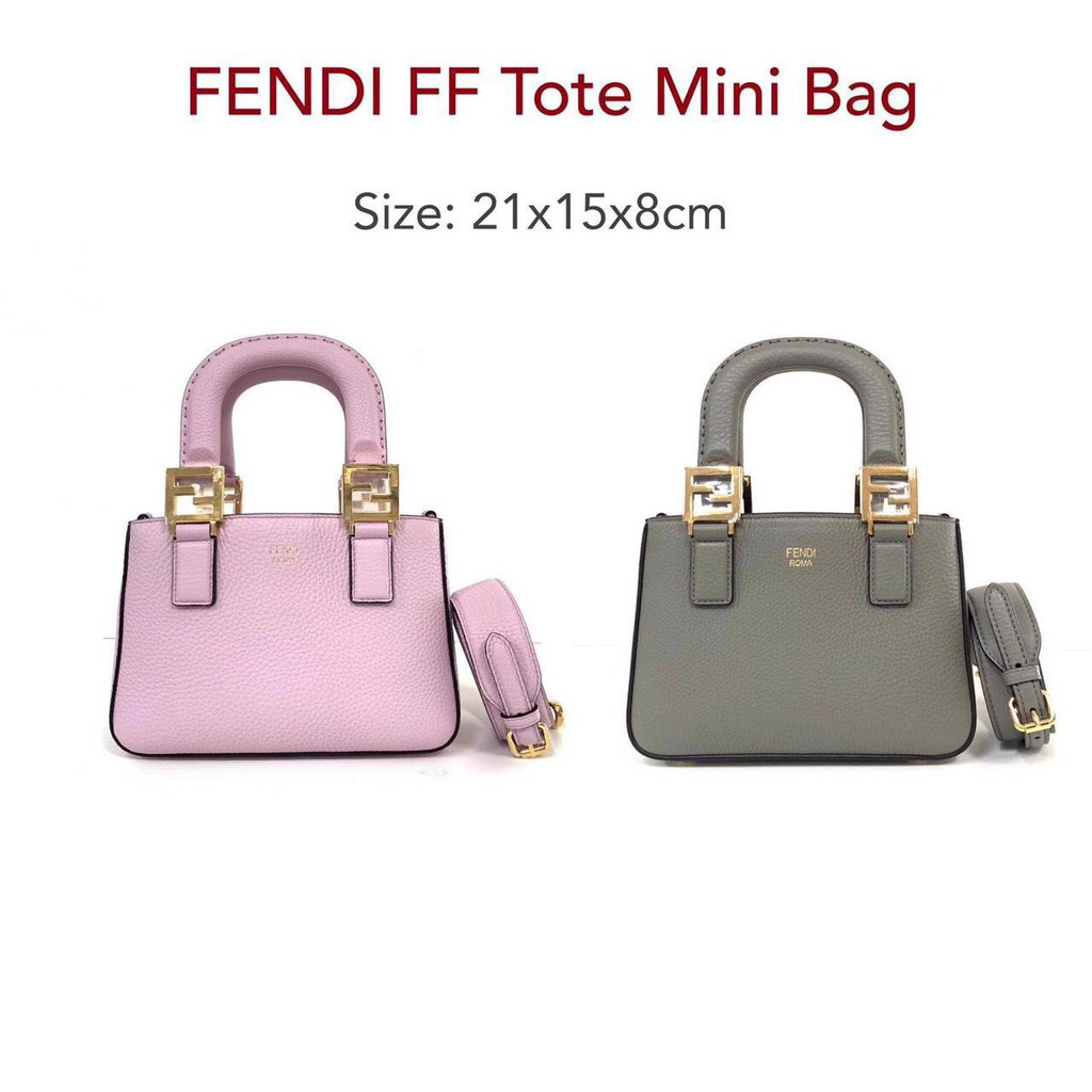 fendi-ff-tote-mini-bag-ของแท้-100-ส่งฟรี