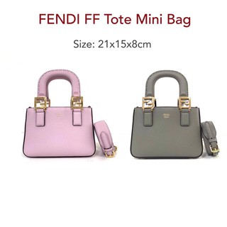 FENDI FF Tote Mini Bag ของแท้ 100% [ส่งฟรี]