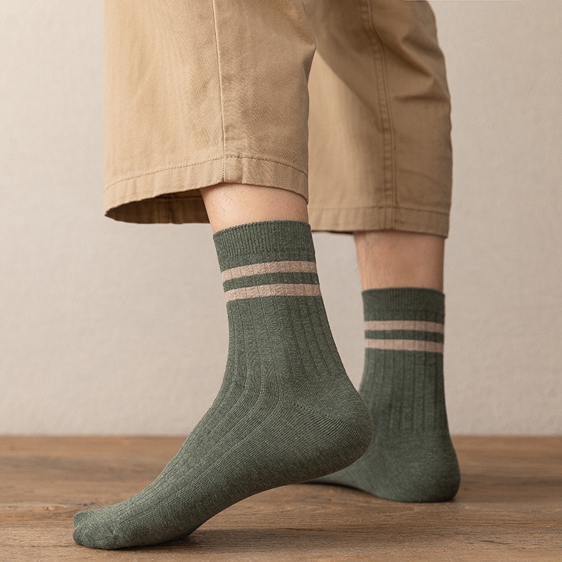 1-pair-men-cotton-striped-casual-crew-socks-cozy-ribbed-business-socks-deodorant-anti-bacterial-stocking-sports-socks-free-szie