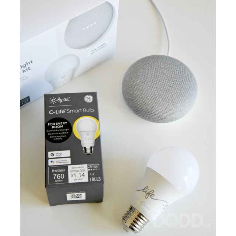 Google Home Mini Starter Kit (Google Home Mini พร้อม Smart Light Ge Bulb)  ตามในรูป For Smart Home | Shopee Thailand