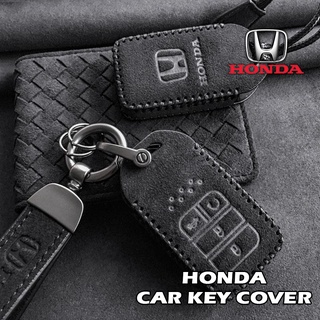 เคสกุญแจรีโมทรถยนต์ หนังนิ่ม สําหรับ Honda Civic CR-V HR-V Agreement Jade Crider Odyssey