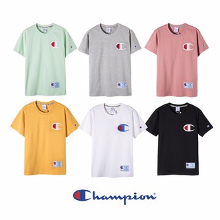 ของแท้ Champion Big C งานปัก คอกลม เสื้อยืด คอตโต้ 100%