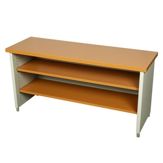 Desk DESK STEEL 150cm KDS-150-EG BROWN Office furniture Home &amp; Furniture โต๊ะทำงาน โต๊ะทำงานเหล็ก LUCKY WORLD KDS-150-EG