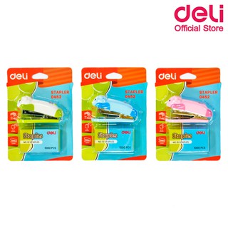 Deli 0452 Mini Stapler ที่เย็บกระดาษแฟนซีมินิ เบอร์ 10 (คละลาย 1 ชิ้น) ที่เย็บกระดาษ แม็ก แม็ค ชุดเย็บกระดาษแฟนซี school