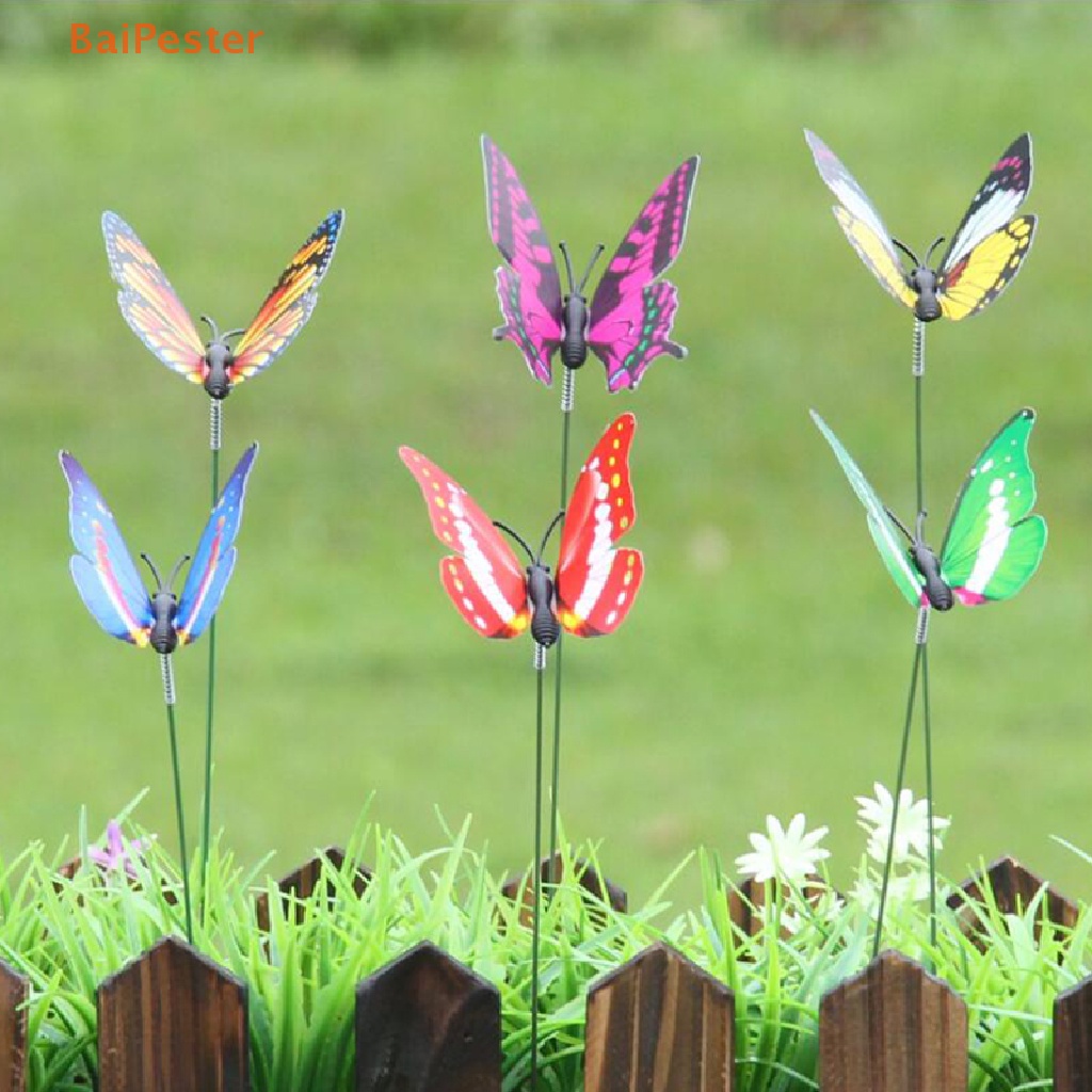 baipester-ผีเสื้อโลหะ-สําหรับตกแต่งสวน-สนามหญ้า-กลางแจ้ง-12-ชิ้น