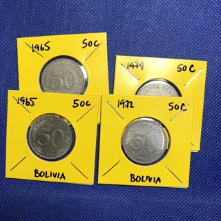 Special Lot No.60328 ปี1965-1974 BOLIVIA 50 CENTAVOS เหรียญสะสม เหรียญต่างประเทศ เหรียญเก่า หายาก ราคาถูก