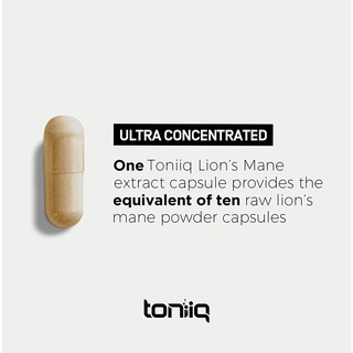 ภาพขนาดย่อของภาพหน้าปกสินค้าToniiq  Lions Mane Ultra concentrated 18,000 mg. 120 Capsule เห็ดยามาบูชิตาเกะ เข้มข้น 10 เท่า ️ บำรุงสมอง ภูมิคุ้มกัน จากร้าน wiwanya บน Shopee ภาพที่ 4