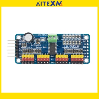 PCA9685 16 Channel 12 - Bit Pwm Servo อุปกรณ์โมดูลมอเตอร์ไดรเวอร์ I2C หุ่นยนต์