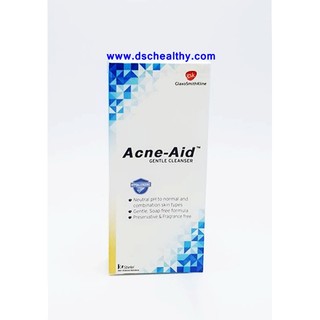 Acne Aid Gentle 100ml(ขวดสีฟ้า)