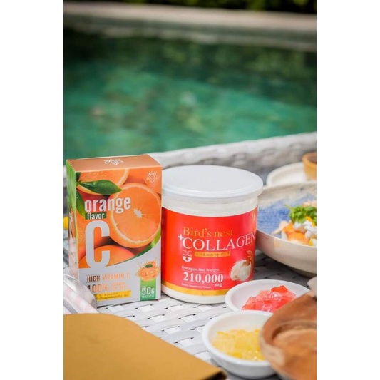 𝑫𝒂𝒓𝒂 𝑩𝒊𝒓𝒅'𝒔 𝑵𝒆𝒔𝒕 𝑪𝒐𝒍𝒍𝒂𝒈𝒆𝒏 collagen รังนกสีทอง 2กระปุกแถม Orange C 2