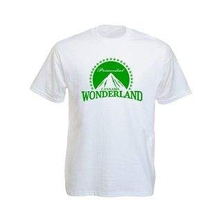 Tee-Shirt Paramount Wonderland  เสื้อยืดคอกลมสีดำสกรีนลายรูปภูเขาใบธรรมชาติ Black Tee-Shirt