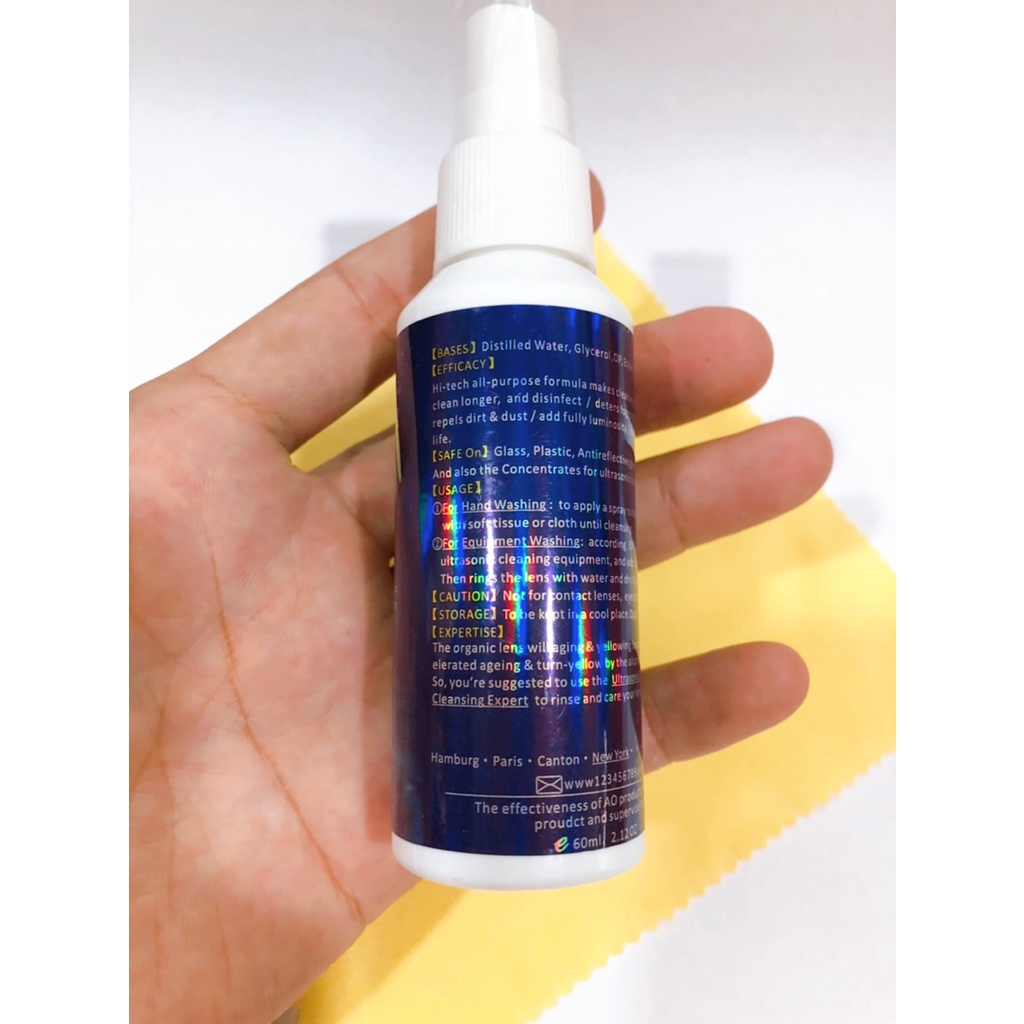 น้ำยาเช็ดเลนส์-lens-cleaner-ao-60ml-แถมผ้าเช็ดเลนส์