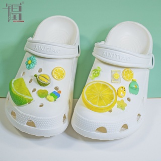 Crocs Jibbitz ชุดจี้รูปผลไม้ สําหรับตกแต่งรองเท้า DIY