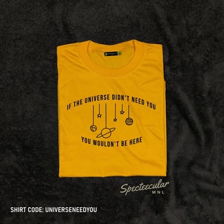 เสื้อวินเทจชาย เสื้อสาวอวบ จักรวาลต้องการคุณ| แถลงการณ์|ของเชิร์ต สเปกตรัม MNL ที pM; เสื้อยืดสีขาว