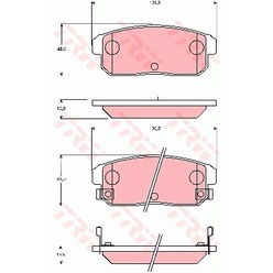 ผ้าดิสเบรคหลัง-nissan-cefiro-a33-3-0-v6-2000-2003-primera-p11-1996-2001-suzuki-ignis-rg413-rg415-2000-gdb7184-trw