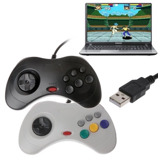 ภาพขนาดย่อของภาพหน้าปกสินค้าiwo USB Classic Gamepad Controller Wired Game Controller Joypad for Sega Saturn PC จากร้าน iwonaa.th บน Shopee