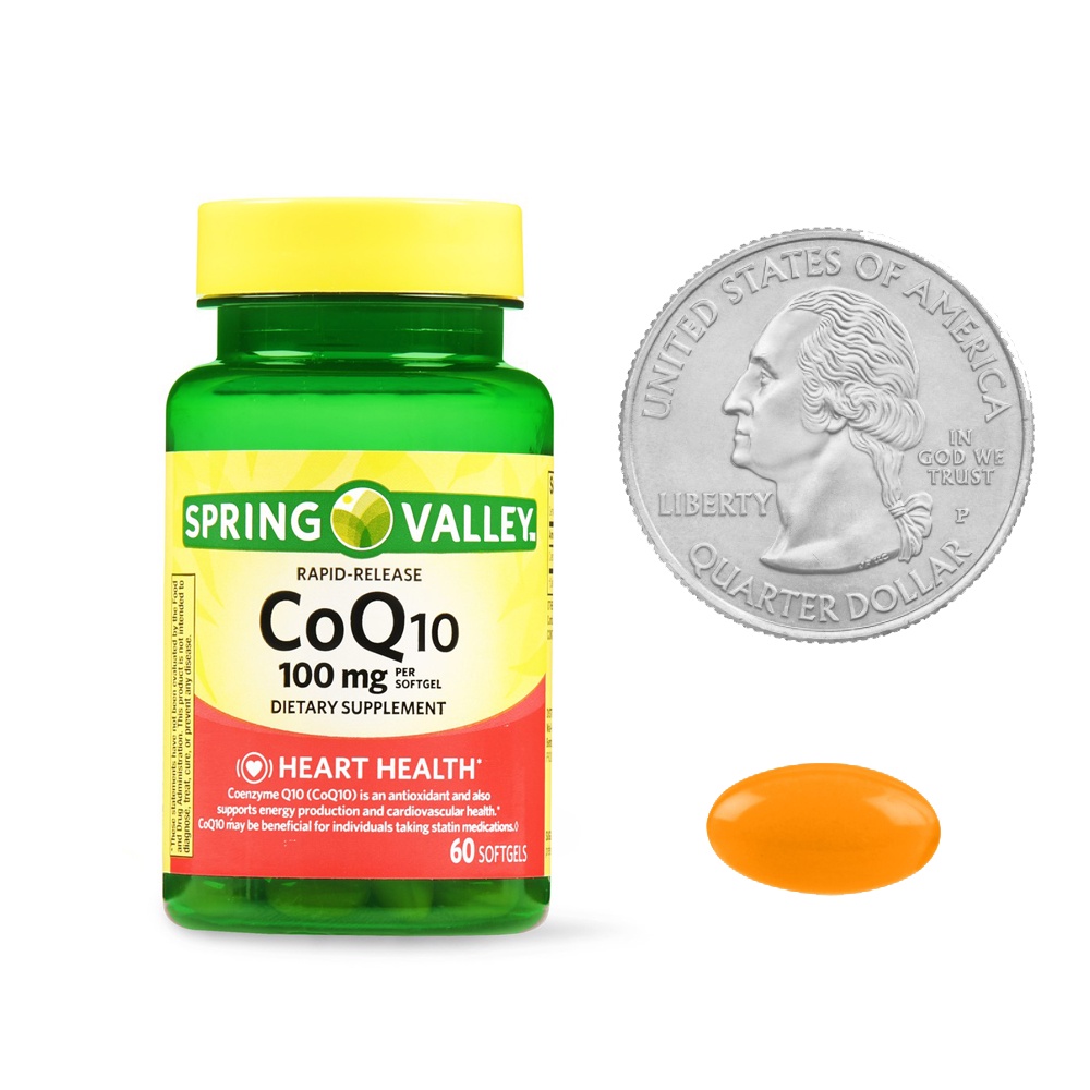 Spring valley coq10 rapid release softgels 100 mg 60 