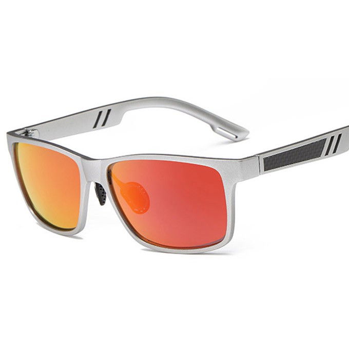 polarized-แว่นกันแดด-แฟชั่น-รุ่น-uv-6560-c-5-สีเงินเลนส์ปรอทแดงอมเหลือง-แว่นตา-ทรงสปอร์ต-วัสดุ-pc-เลนส์โพลาไรซ์