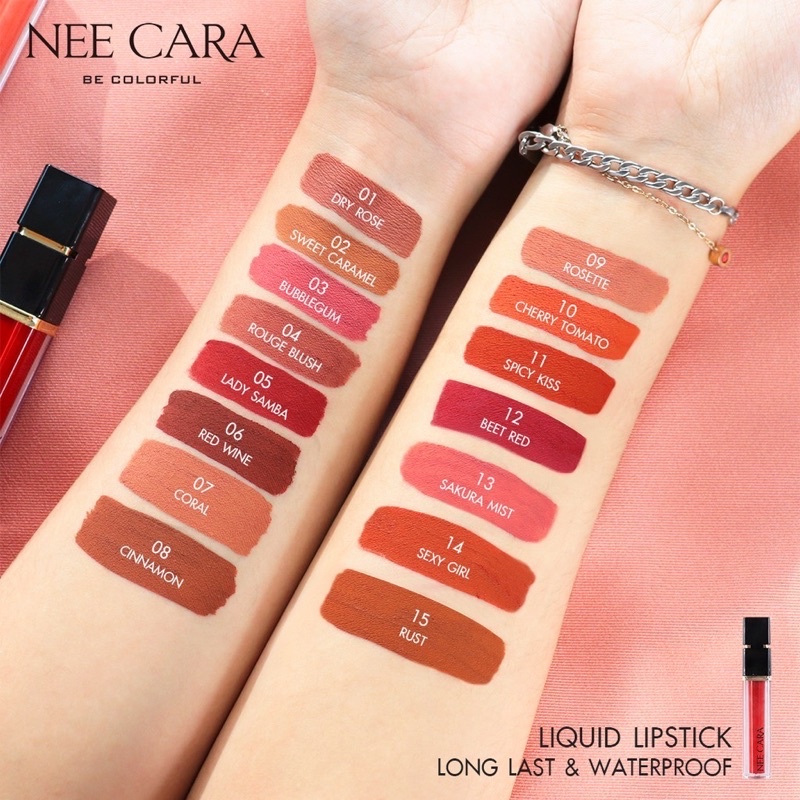 n976-nee-cara-water-shine-liquid-lipstick-matte-นีคาร่า-ลิปสติก-แบบจุ่ม-เนื้อแมท