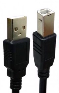 ภาพขนาดย่อของภาพหน้าปกสินค้าCABLE USB PRINTER AM/BM V2.0 1.5M.เป็นสายสีดำอย่างดี จากร้าน puydinga บน Shopee