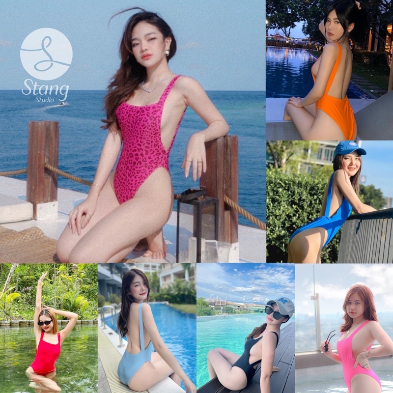 ภาพหน้าปกสินค้าA13011ชุดว่ายน้ำวันพีช สายยางยืด เว้าหลังโชว์หลัง โชว์สะโพก เว้าสูง ผ้าว่ายน้ำ มีฟองน้ำ ซับในทั้งตัว พร้อมส่งในไทย