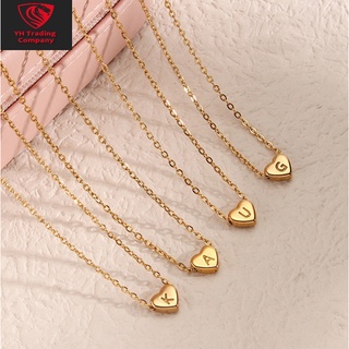 สินค้า ⭐Y.H⭐ สร้อยคอโชคเกอร์ ทองคํา 18K จี้รูปหัวใจ ขนาดเล็ก สําหรับผู้หญิง เครื่องประดับ