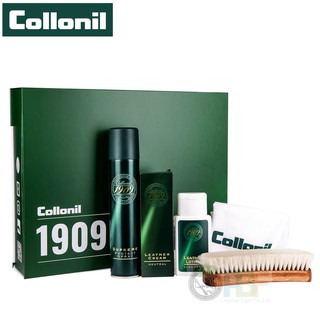 Collonilชุดพรีเมียม 1909 Premium set ประกอบไปด้วยผลิตภัณฑฺ์ปกป้อง, บำรุง อุปกรณ์ทำความสะอาดครบเซ็ต สำหรับ Lamb, Caviar
