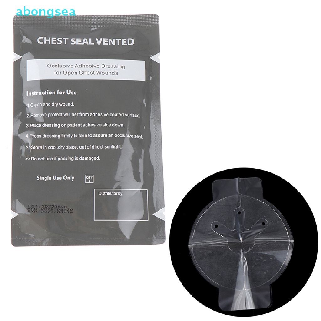 abongsea 1Pc Vent Chest Seal Occlusive Adhesive Dressing for Open Chest Wounds Nice Shopee