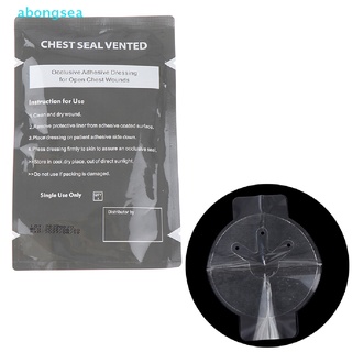 abongsea 1Pc  Vent Chest Seal Occlusive Adhesive Dressing for Open Chest Wounds Nice