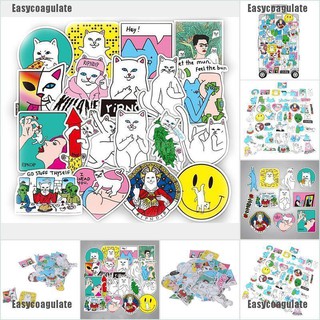 easycoagulate สติ๊กเกอร์สําหรับติดตกแต่งแล็ปท็อปกระเป๋าเดินทาง 50 ชิ้น