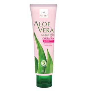 VITARA ALOE VERA GEL PLUS COLLAGEN เจลว่านหางจระเข้ สูตรผสมคอลลาเจน 120 กรัม