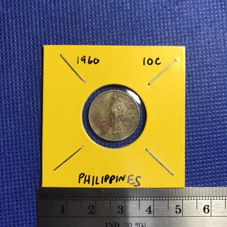 No.14469 ปี1960 ฟิลิปปินส์ 10 CENTAVOS เหรียญเก่า เหรียญต่างประเทศ เหรียญสะสม เหรียญหายาก ราคาถูก