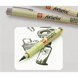ภาพหน้าปกสินค้าปากกาพิกม่าปลายพู่กัน (Pigma Brush) SAKURA XSDK-BR ที่เกี่ยวข้อง