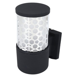 Outdoor branch lights OUTDOOR WALL SCONCE CARINI BO-G5302/1A ALUMINIUM/GLASS MODERN BLACK External lamp Light bulb ไฟกิ่