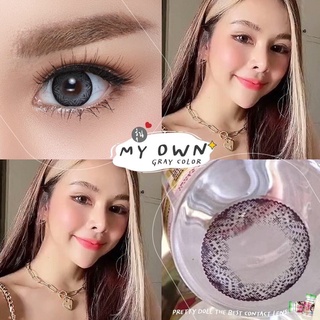 (COD)คอนแทคเลนส์ Contactlens สายธรรมชาติ. รุ่น Myown สายตา+ปกติ Prettydoll 0.00 ถึง - 6.00 เลนส์นิ่มใส่สบายตา แถมตลับ