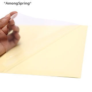 Amongspring สติกเกอร์ฟิล์มใส ขนาด a4 มีกาวในตัว สําหรับเครื่องพิมพ์เลเซอร์ 10 ชิ้น