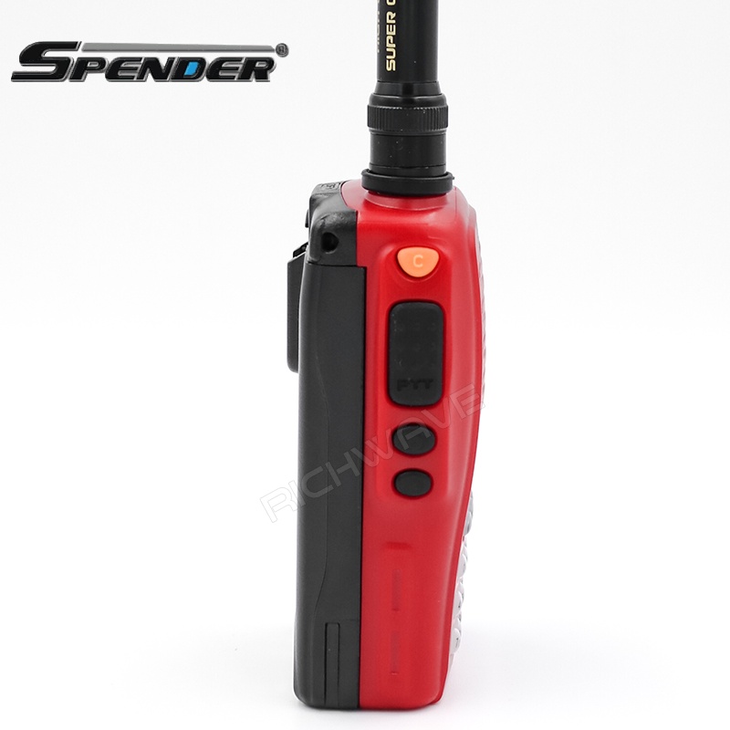 Spender Hero X5 plus วิทยุสื่อสาร 5 วัตต์ รุ่น แถมฟรี แบตเตอรี่แท้ 2 ก้อน ของแท้100% รับประกัน2ปี วอแดง